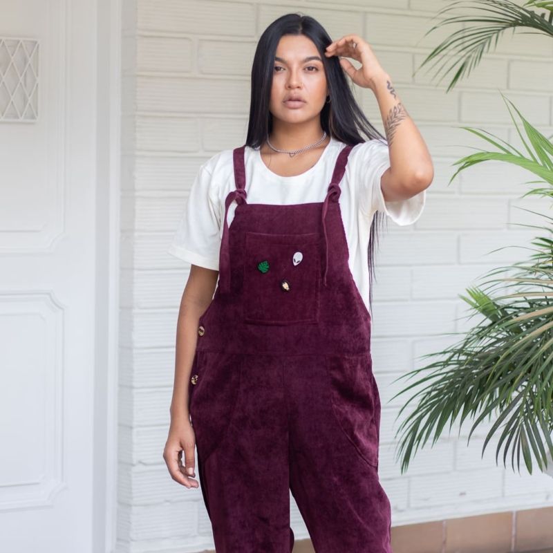 Overall Largo Corduroy Vinotinto