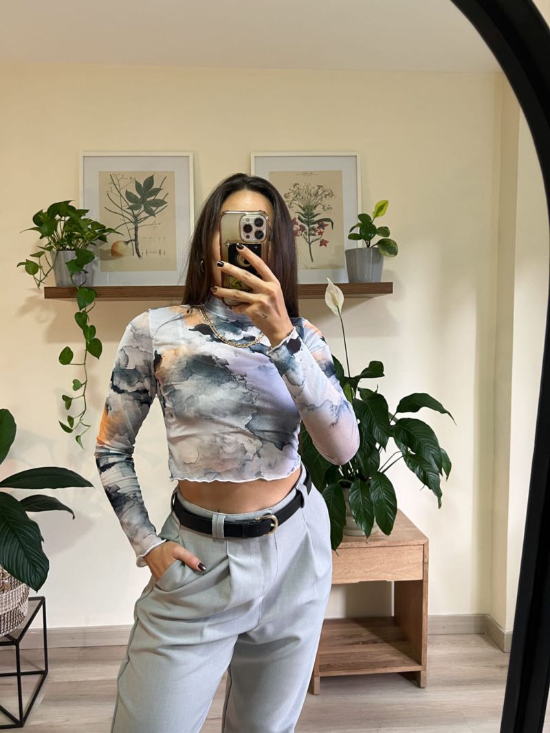 Croptop malla agua
