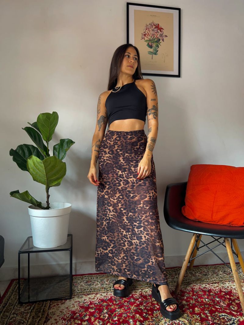 Falda leopardo