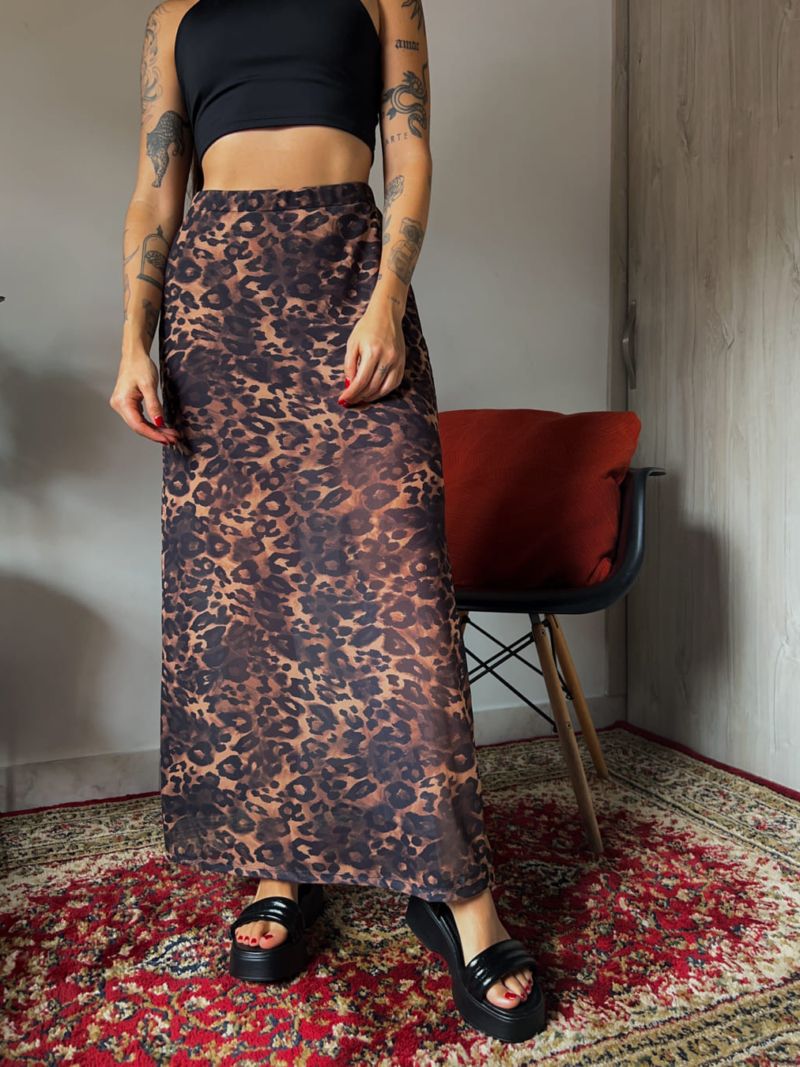 Falda animal print