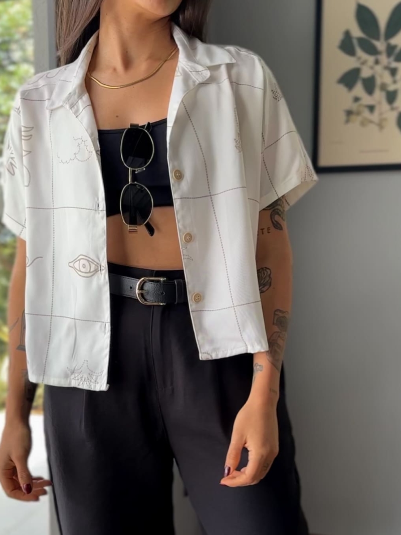 Camisa marea cafe