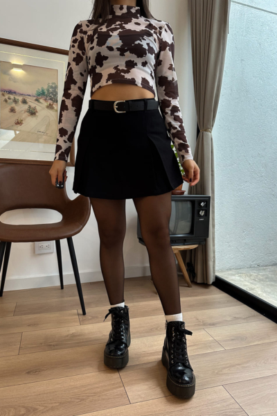 Falda short Saya negra