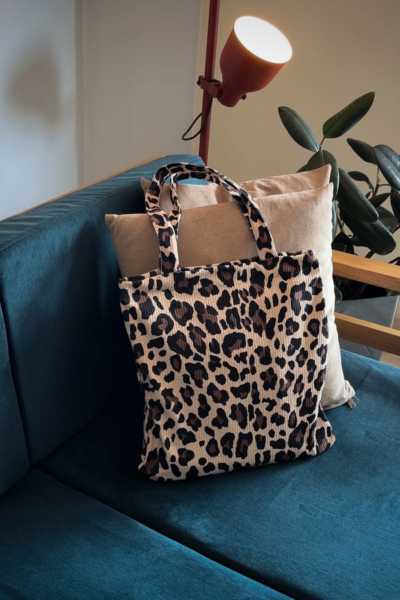 Tote bag leopardo