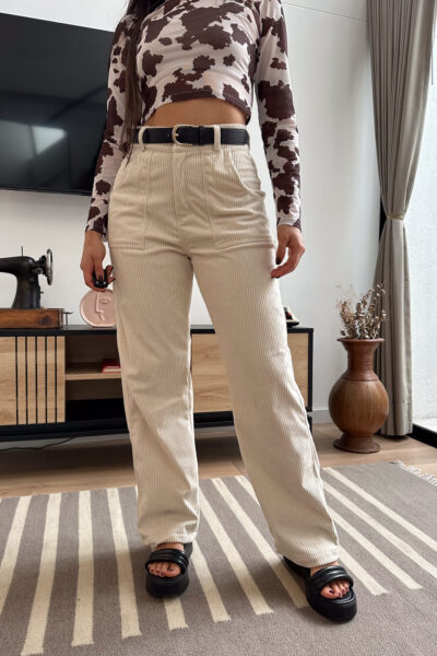 Selena Beige cordoroy