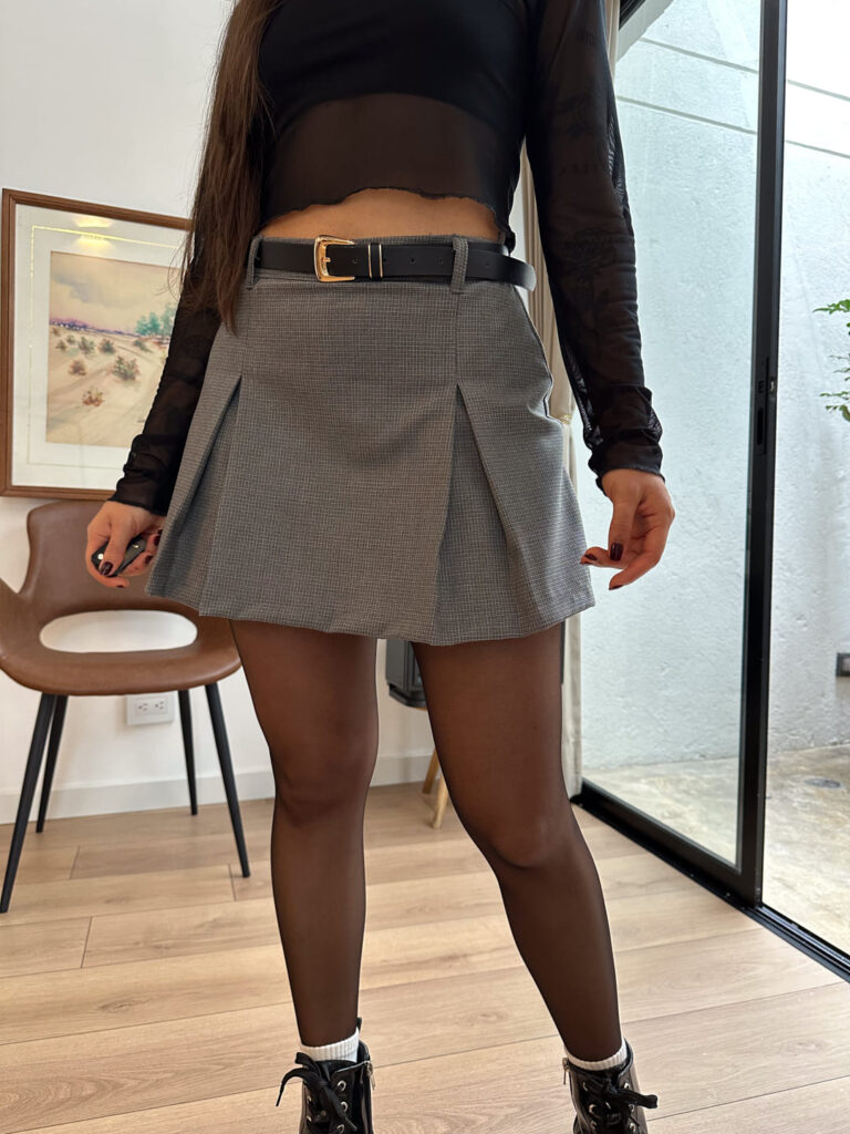Falda short Saya cuadros