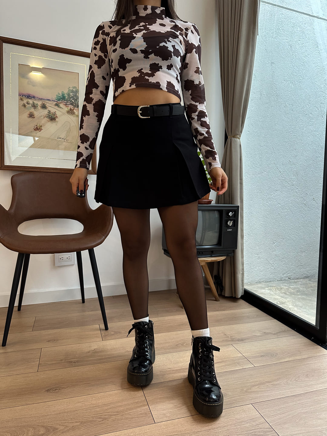 Falda short Saya negra