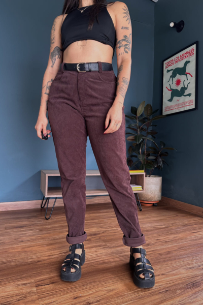 Baggy corduroy chocolate