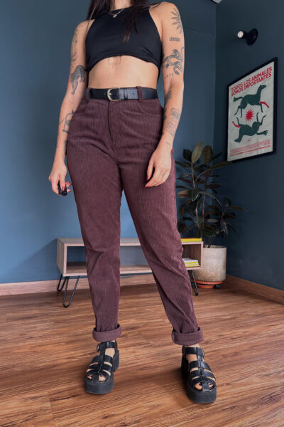 Baggy corduroy chocolate