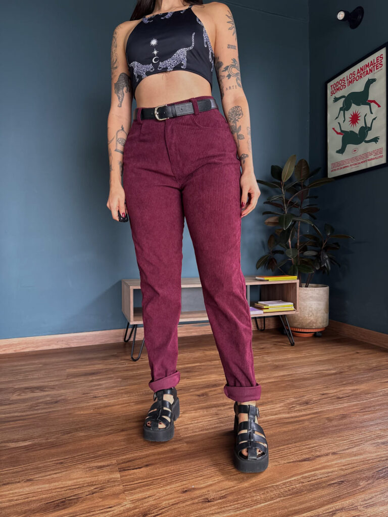 Baggy corduroy vino