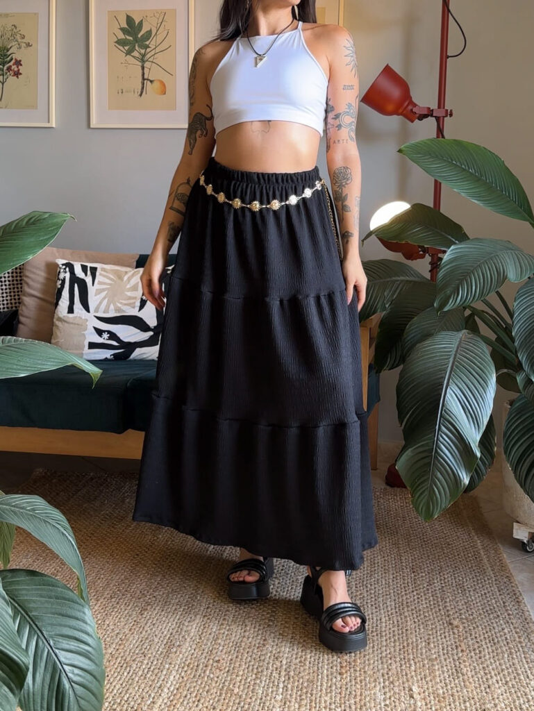 Falda negra gitana