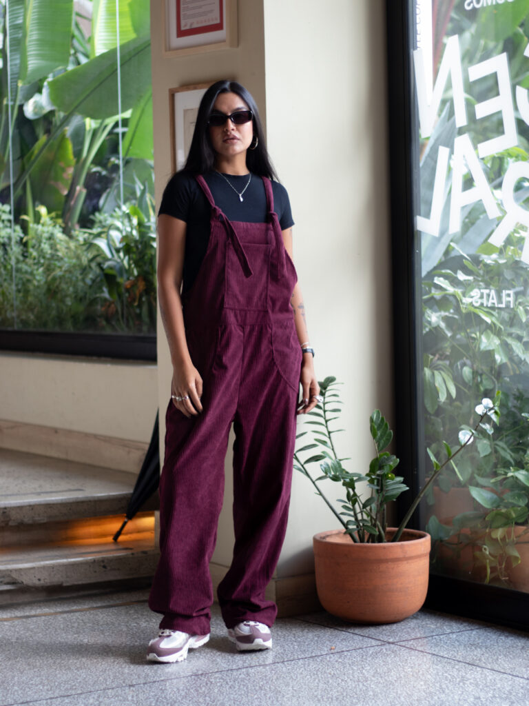Overall corduroy vino