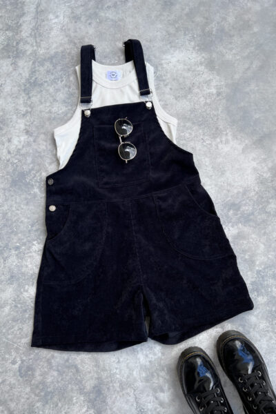 Overall short negro corduroy
