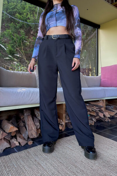 Pantalón clásico bota ancha negro